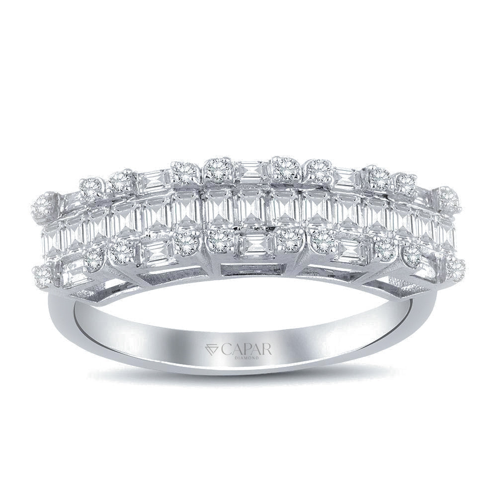 1.00 Karat Baget Yüzük Capar Diamond