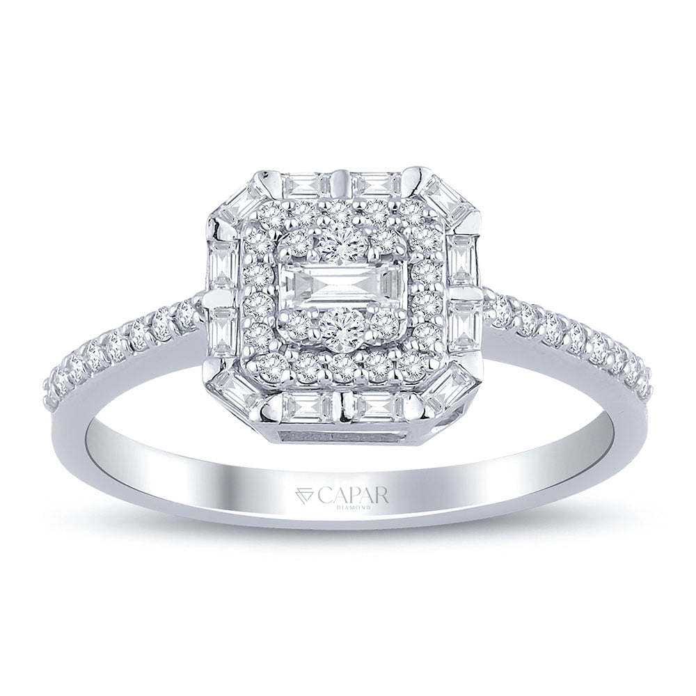 0.35 Karat Baget Pırlanta Yüzük Capar Diamond