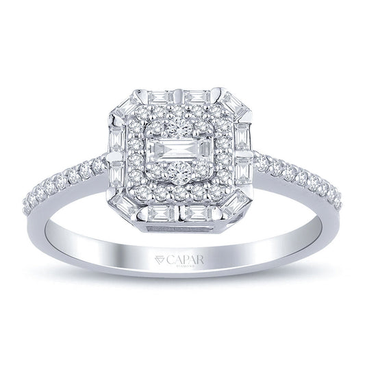 0.35 Karat Baget Pırlanta Yüzük Capar Diamond