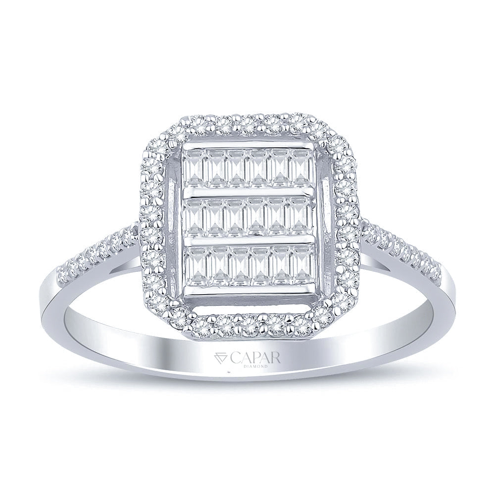 0.40 Karat Baget Pırlanta Yüzük Capar Diamond