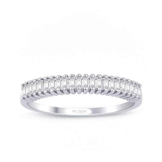 0.25 Karat Pırlanta Baget Yarımtur Yüzük Capar Diamond