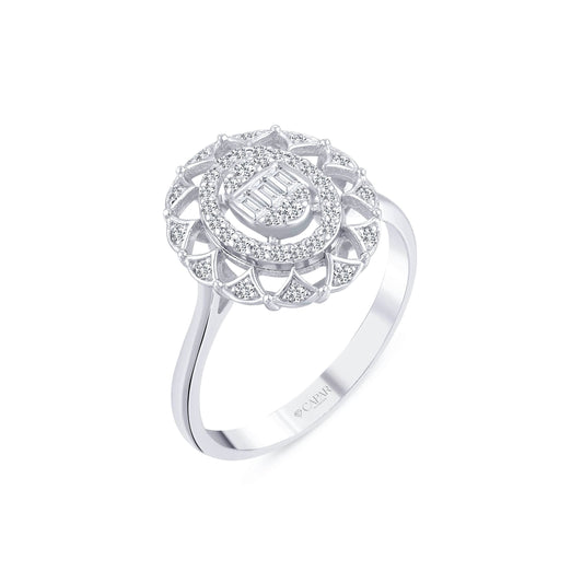 0.28 Karat Pırlanta Baget Yüzük Capar Diamond