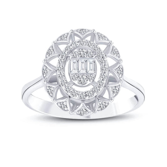 0.28 Karat Pırlanta Baget Yüzük Capar Diamond