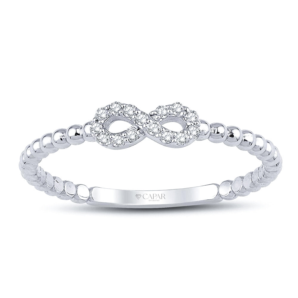 0.08 Karat Pırlanta Sonsuzluk Yüzük Capar Diamond
