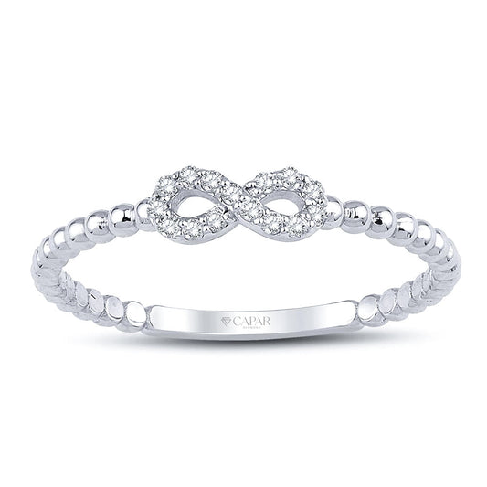 0.08 Karat Pırlanta Sonsuzluk Yüzük Capar Diamond