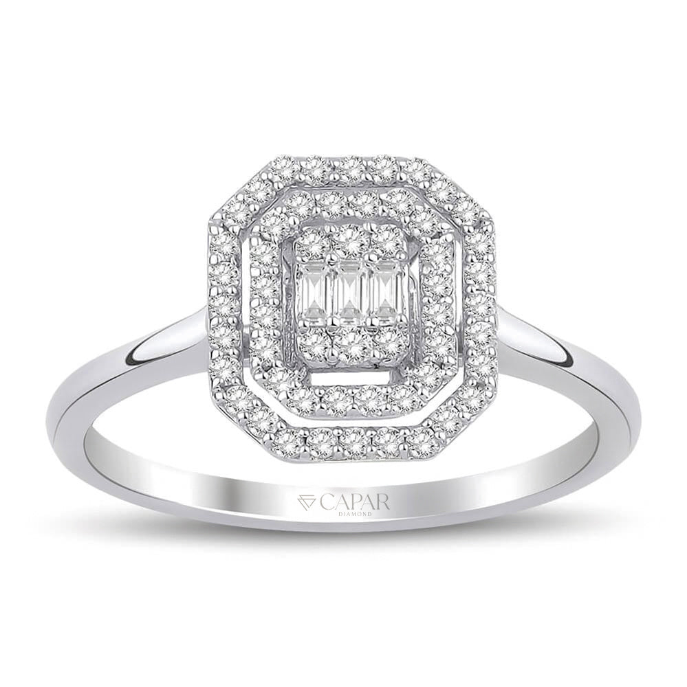 0.30 Karat Baget Pırlanta Yüzük Capar Diamond