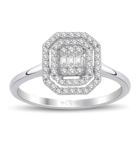 0.30 Karat Baget Pırlanta Yüzük Capar Diamond