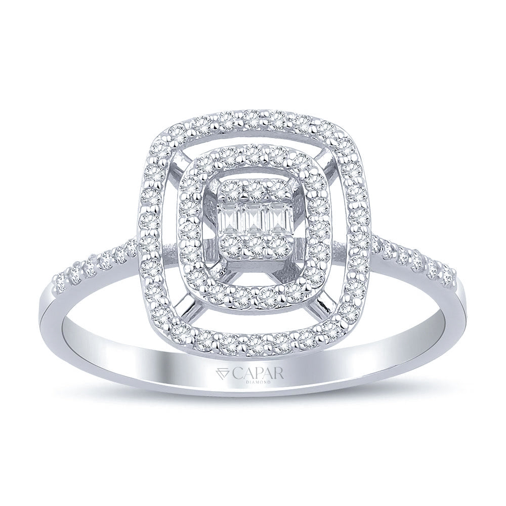 0.30 Karat Baget Pırlanta Yüzük Capar Diamond