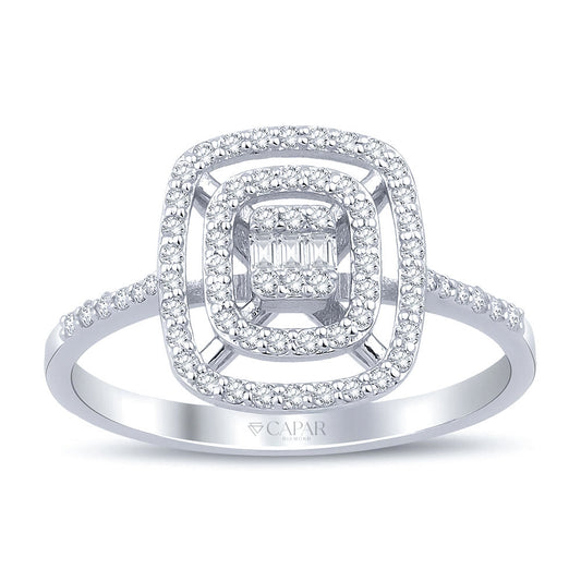 0.30 Karat Baget Pırlanta Yüzük Capar Diamond