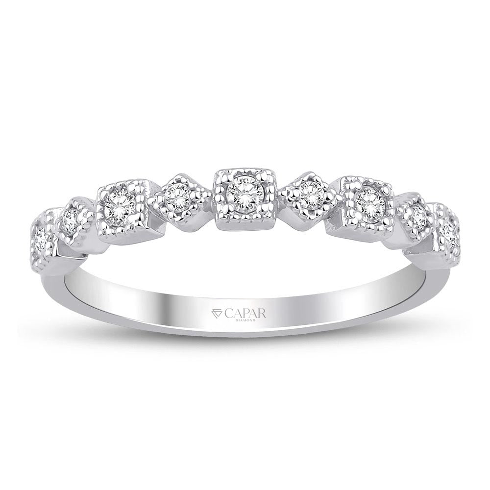 0.15 Karat Pırlanta Yarım Tur Yüzük Capar Diamond