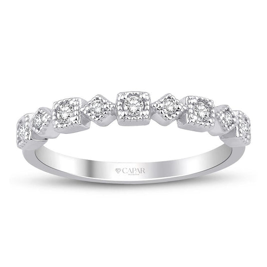 0.15 Karat Pırlanta Yarım Tur Yüzük Capar Diamond