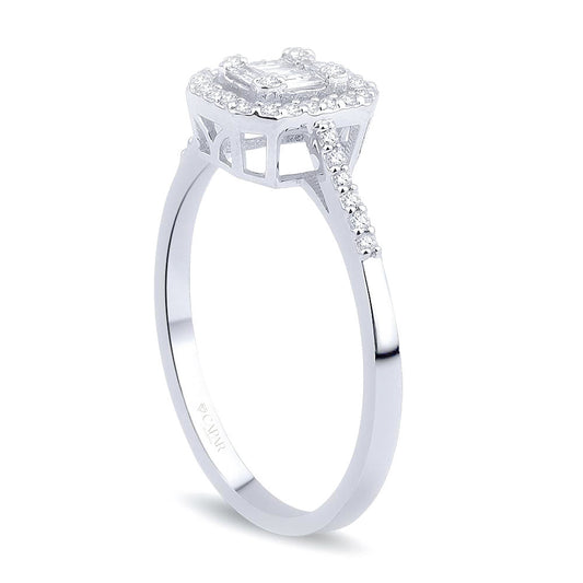 0.25 Karat Pırlanta Baget Yüzük Capar Diamond