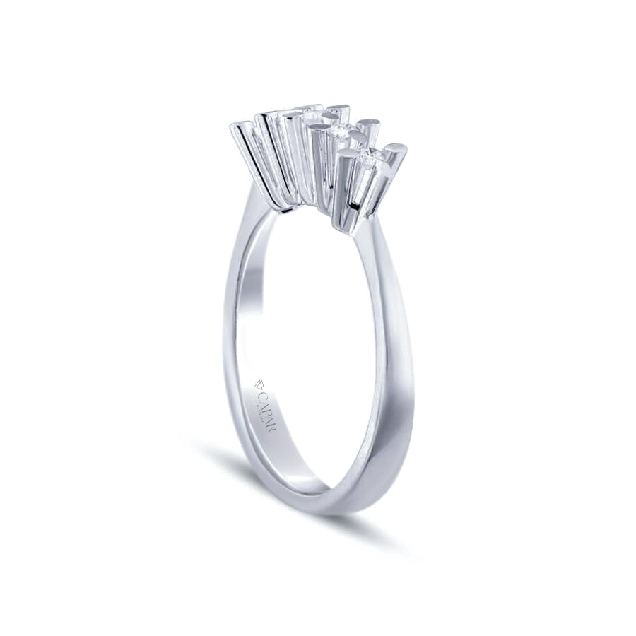 0.15 Karat Pırlanta Beştaş Yüzük Capar Diamond