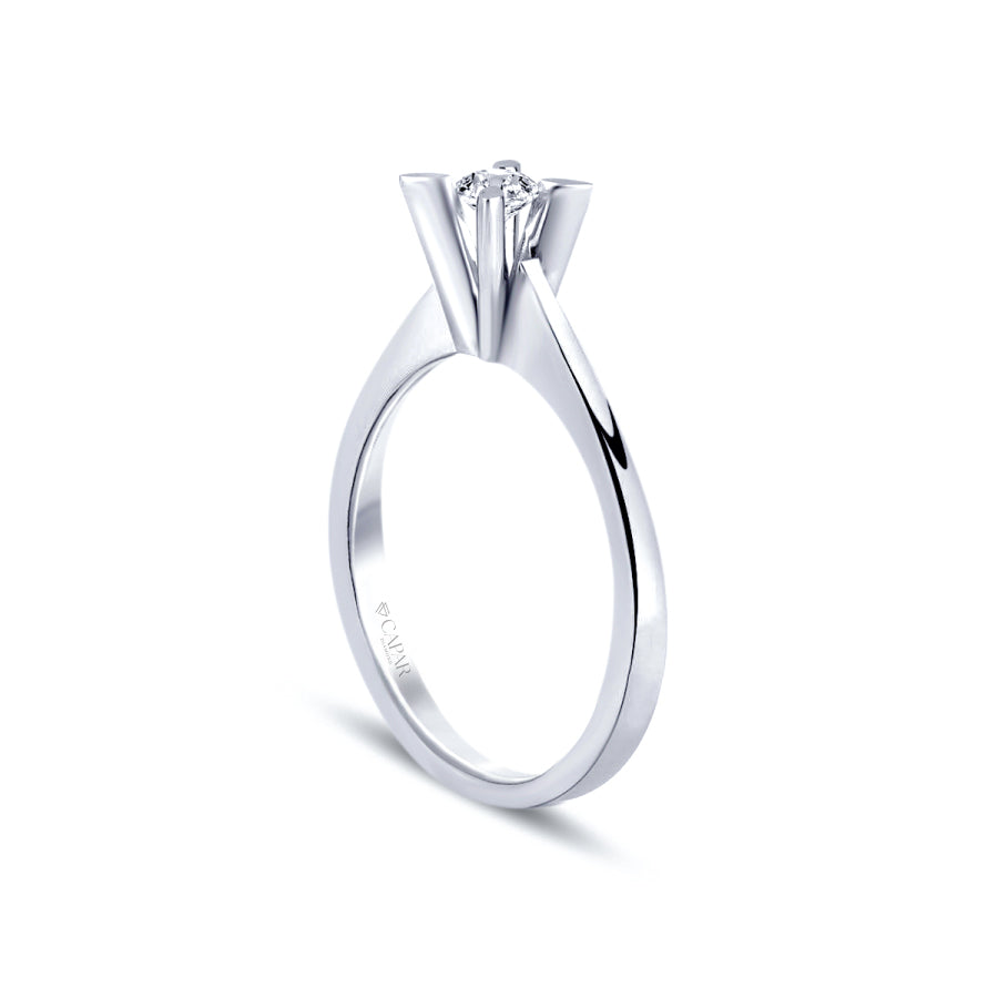 0.15 Karat Pırlanta Tektaş Yüzük Capar Diamond