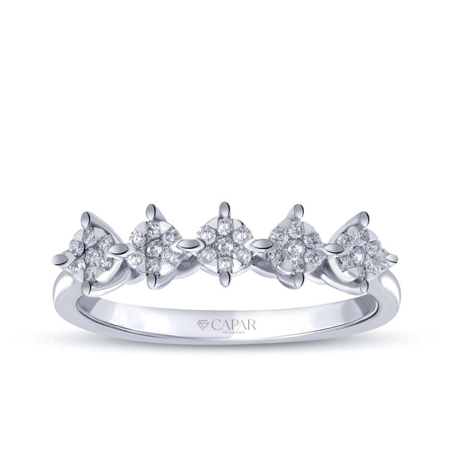 0.19 Karat Pırlanta Beştaş Yüzük Capar Diamond