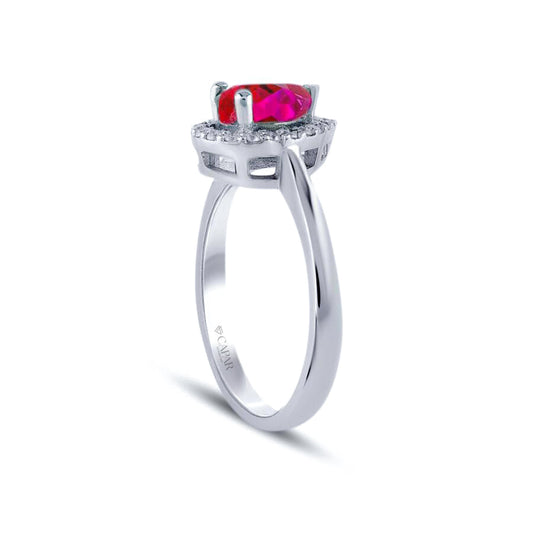 1.44 Karat Pırlanta Yakut Yüzük Capar Diamond