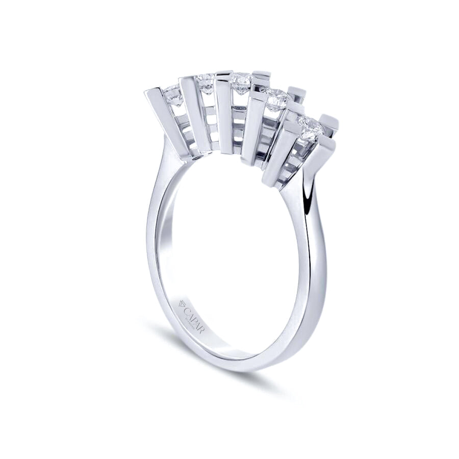 0.80 Karat Pırlanta Beştaş Yüzük Capar Diamond