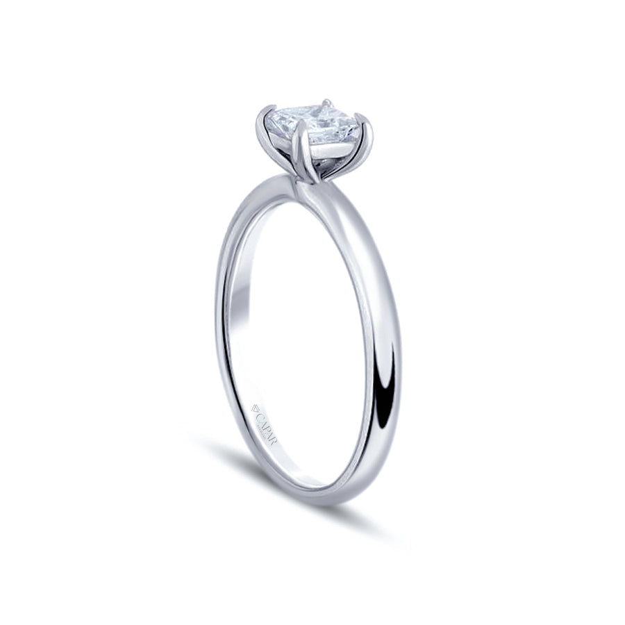 0.40 Karat Pırlanta Prenses Tektaş Yüzük Capar Diamond