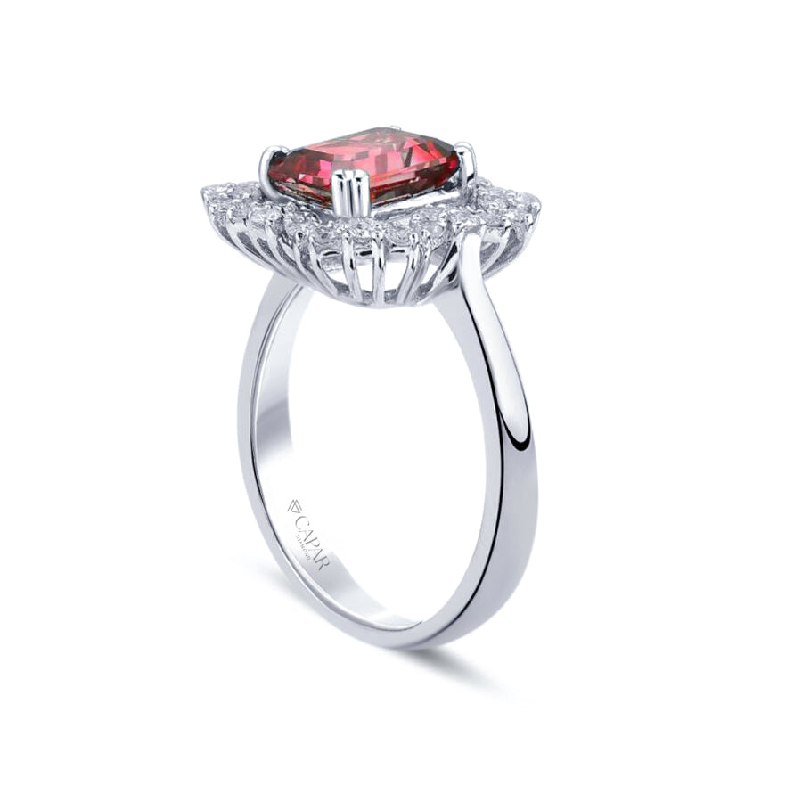 3.33 Karat Pırlanta Yakut Yüzük Capar Diamond