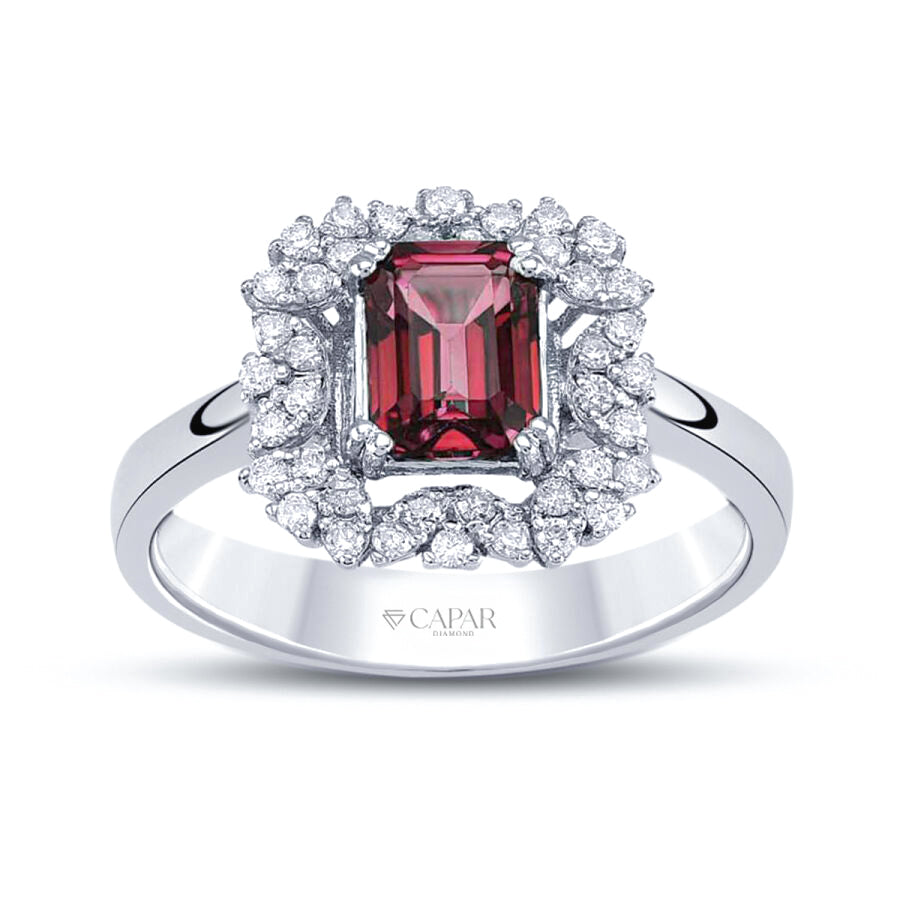 3.33 Karat Pırlanta Yakut Yüzük Capar Diamond