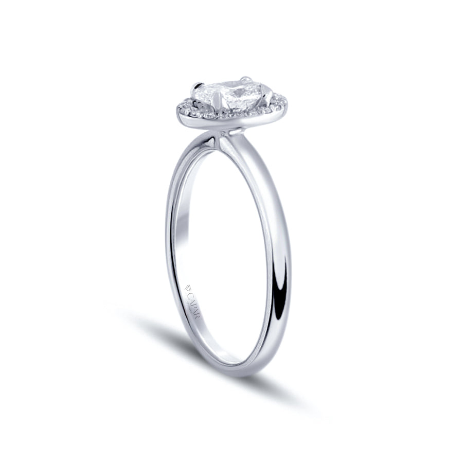 0.25 Karat Pırlanta Oval Tektaş Yüzük Capar Diamond