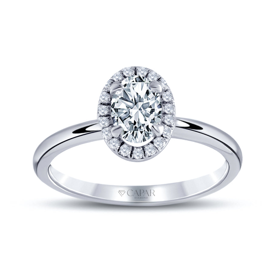 0.25 Karat Pırlanta Oval Tektaş Yüzük Capar Diamond