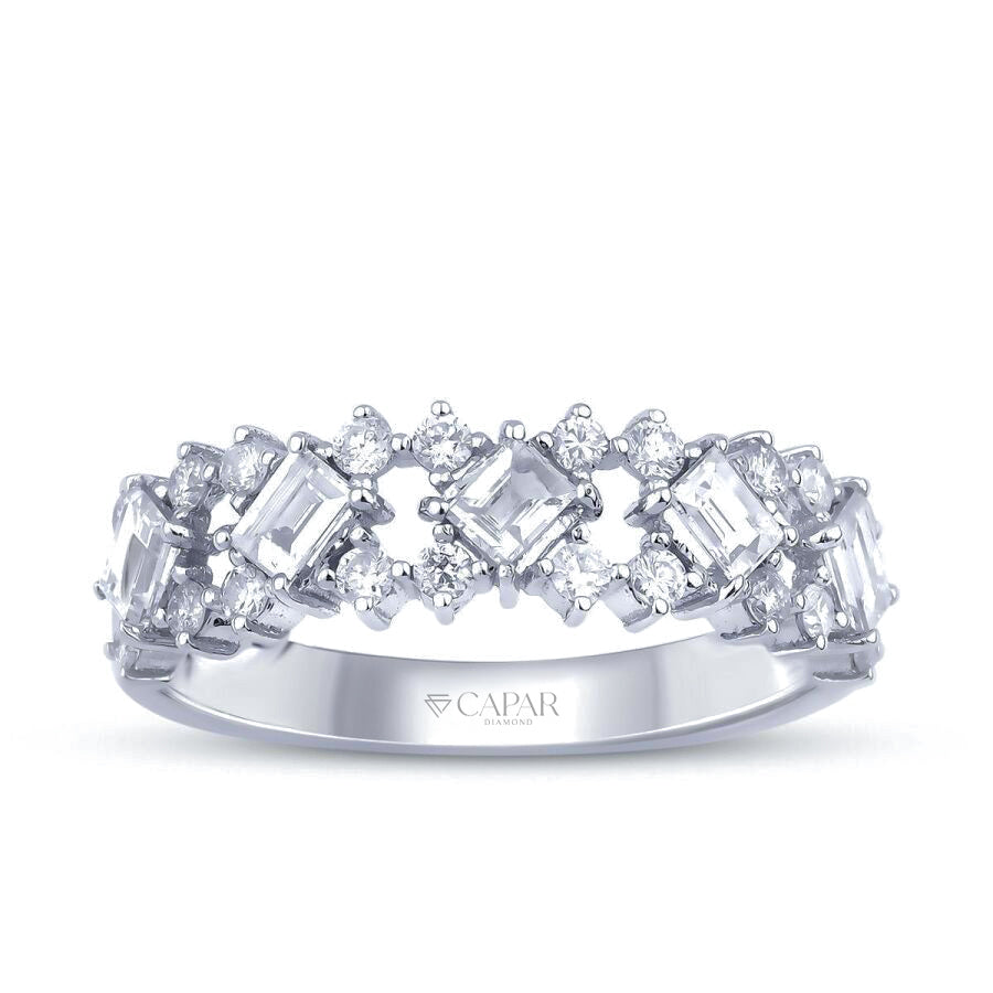 0.83 Karat Pırlanta Baget Yüzük Capar Diamond