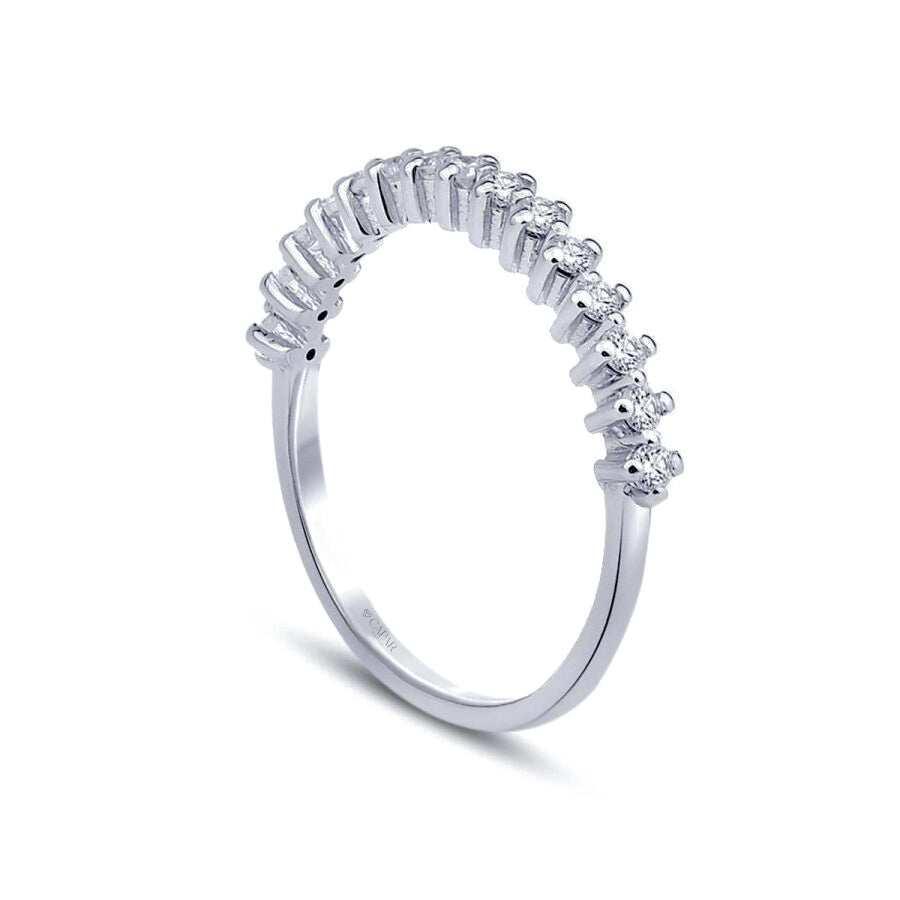 0.46 Karat Pırlanta Yarımtur Yüzük Capar Diamond