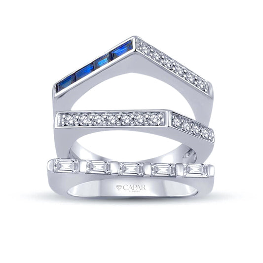 1.01 Karat Pırlanta Safir Trend Yüzük Capar Diamond