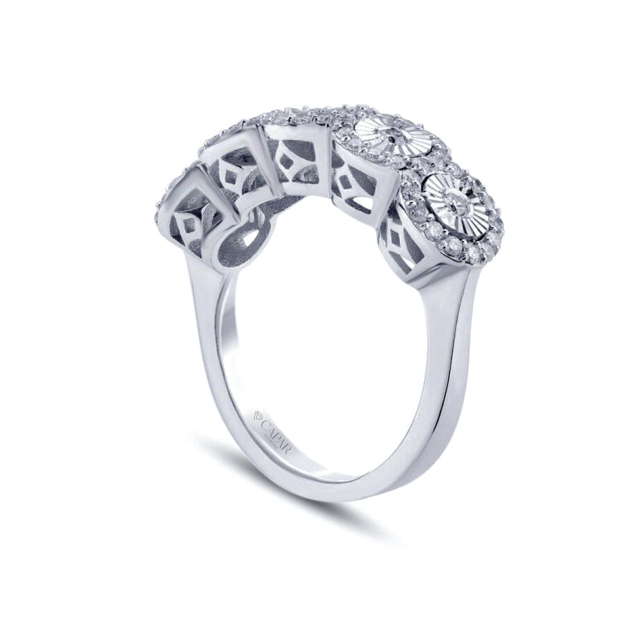 0.29 Karat Pırlanta Beştaş Yüzük Capar Diamond