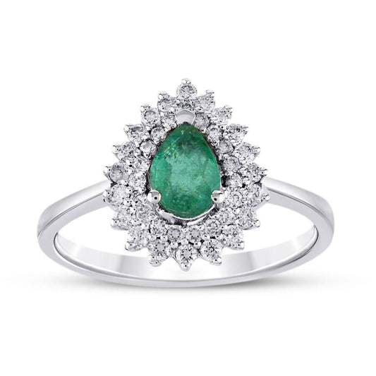 0.91 Karat Pırlanta Zümrüt Yüzük Capar Diamond