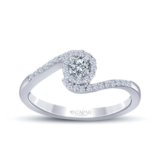 0.32 Karat Pırlanta Tektaş Trend Yüzük Capar Diamond