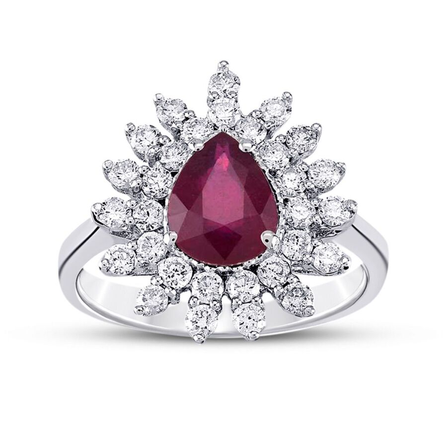 3.07 Karat Pırlanta Yakut Yüzük Capar Diamond