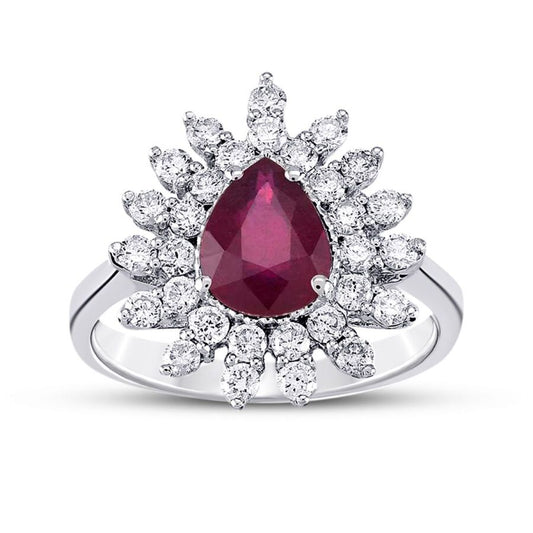 3.07 Karat Pırlanta Yakut Yüzük Capar Diamond