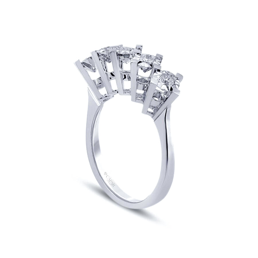 0.20 Karat Pırlanta Beştaş Yüzük Capar Diamond