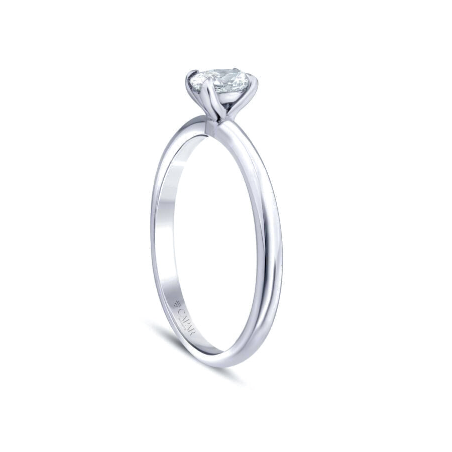0.70 Karat Pırlanta Oval Tektaş Yüzük Capar Diamond