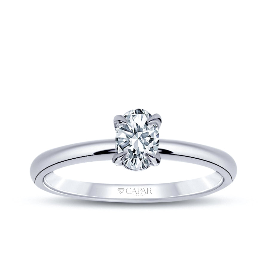 0.70 Karat Pırlanta Oval Tektaş Yüzük Capar Diamond