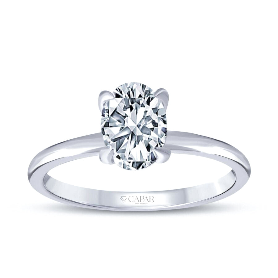 1.02 Karat Pırlanta Oval Tektaş Yüzük Capar Diamond