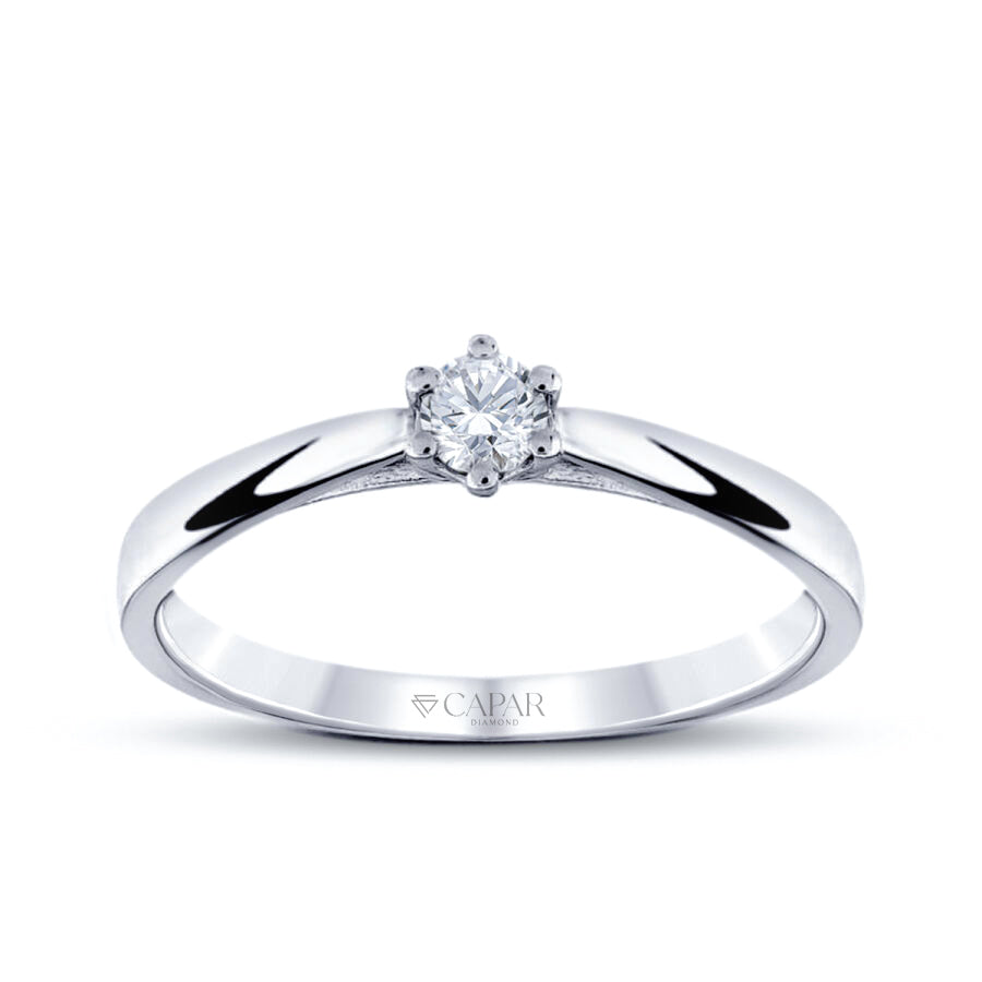 0.15 Karat Pırlanta Tektaş Yüzük Capar Diamond