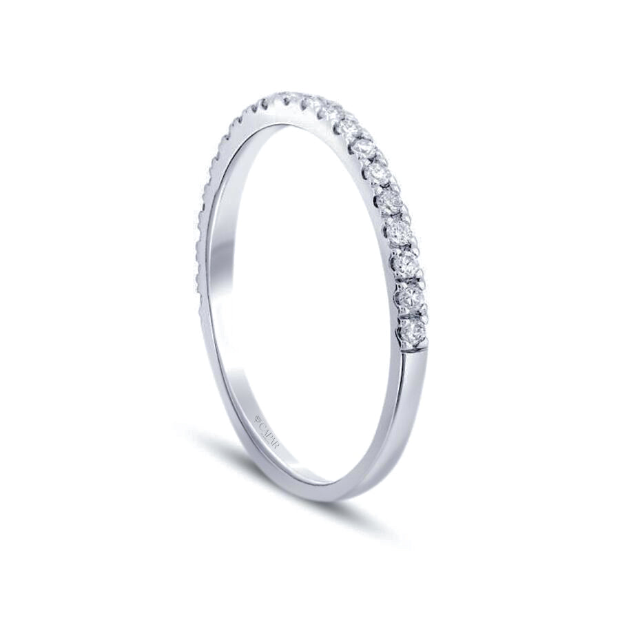 0.13 Karat Pırlanta Yarımtur Yüzük Capar Diamond