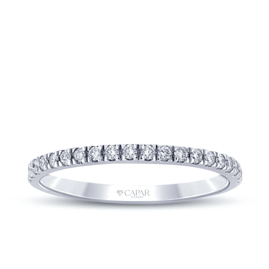 0.13 Karat Pırlanta Yarımtur Yüzük Capar Diamond