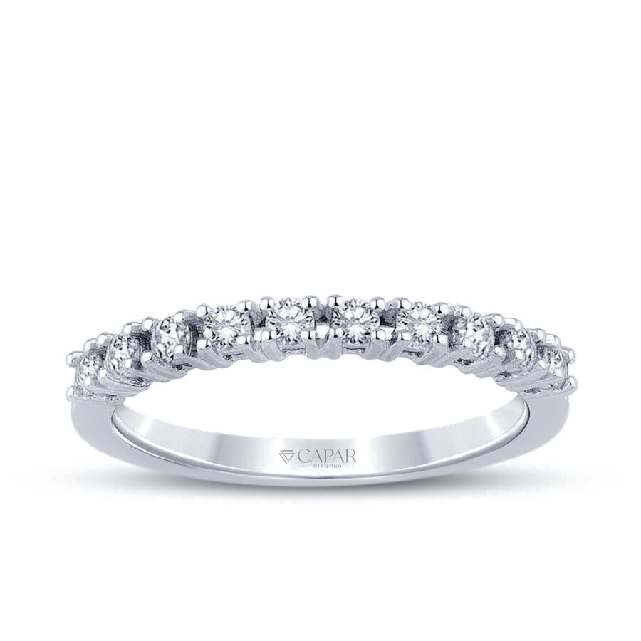 0.73 Karat Pırlanta Yarımtur Yüzük Capar Diamond