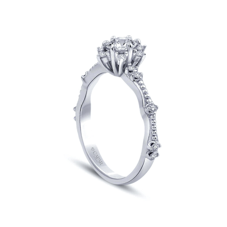 0.33 Karat Pırlanta Lotus Tektaş Yüzük Capar Diamond