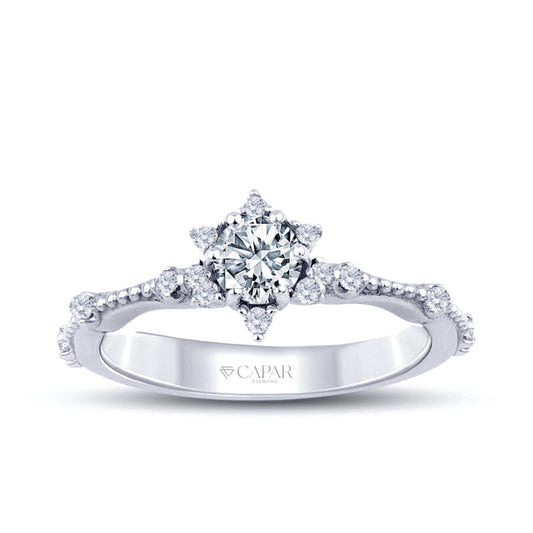 0.33 Karat Pırlanta Lotus Tektaş Yüzük Capar Diamond
