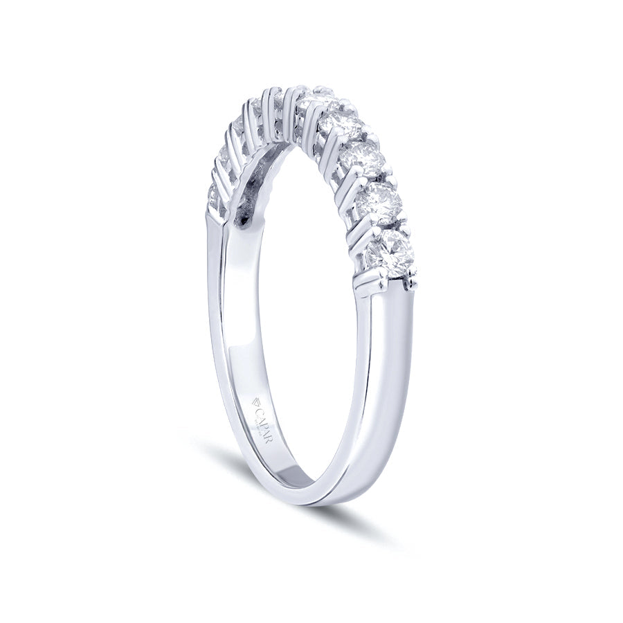 0.56 Karat Pırlanta Yarımtur Yüzük Capar Diamond