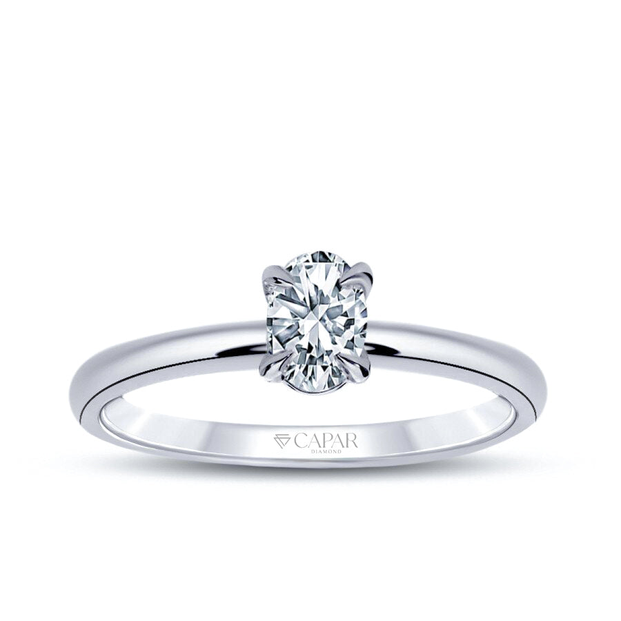 0.40 Karat Pırlanta Oval Tektaş Yüzük Capar Diamond