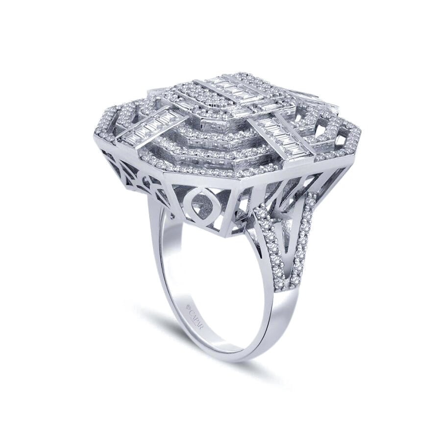 1.98 Karat Pırlanta Baget Yüzük Capar Diamond