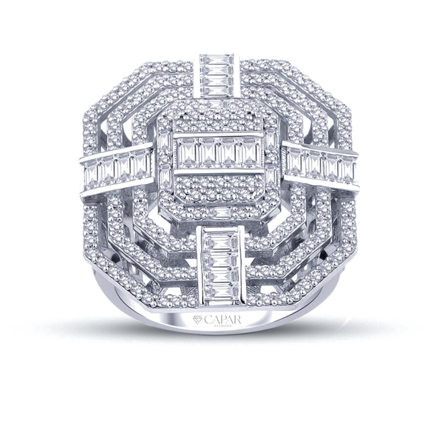 1.98 Karat Pırlanta Baget Yüzük Capar Diamond