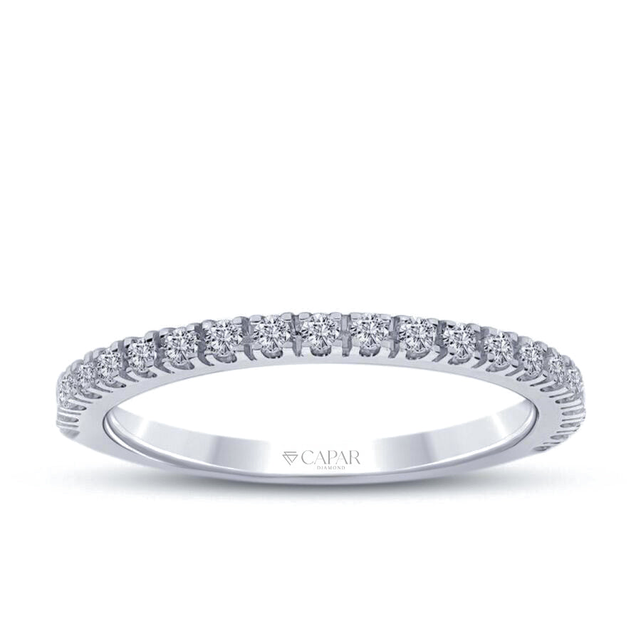 0.51 Karat Pırlanta Yarımtur Yüzük Capar Diamond