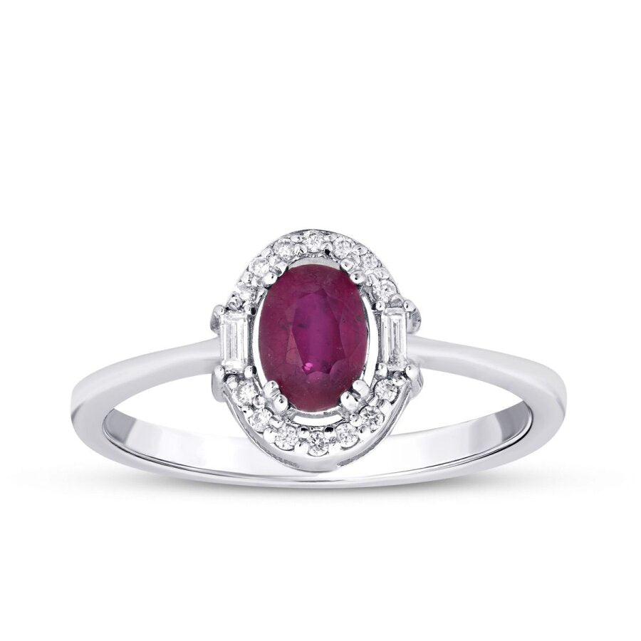0.95 Karat Pırlanta Yakut Yüzük Capar Diamond